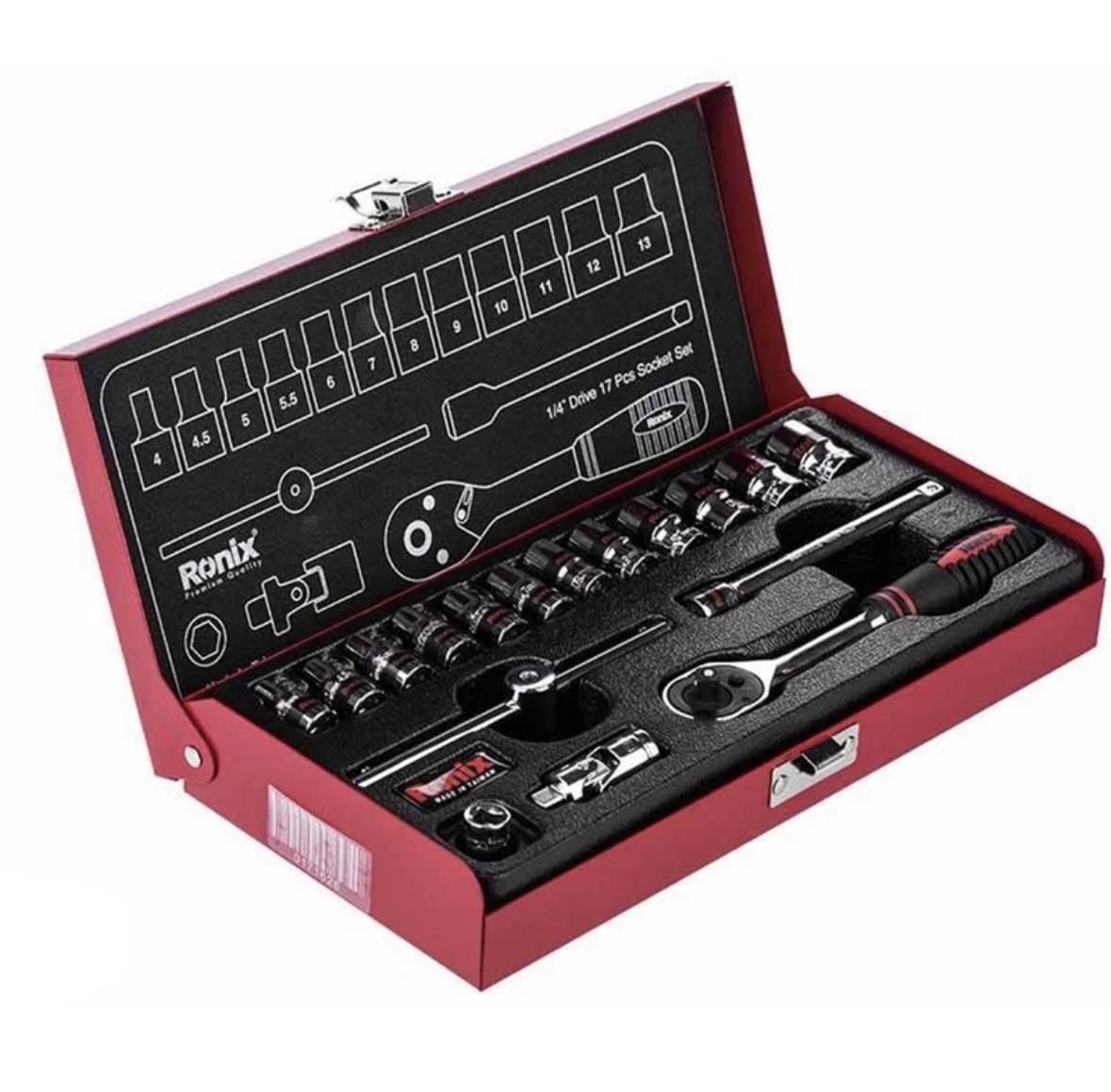 مجموعه بکس ۱۷ عددی رونیکس مدل RH-2617 سایز ۴ اینچ