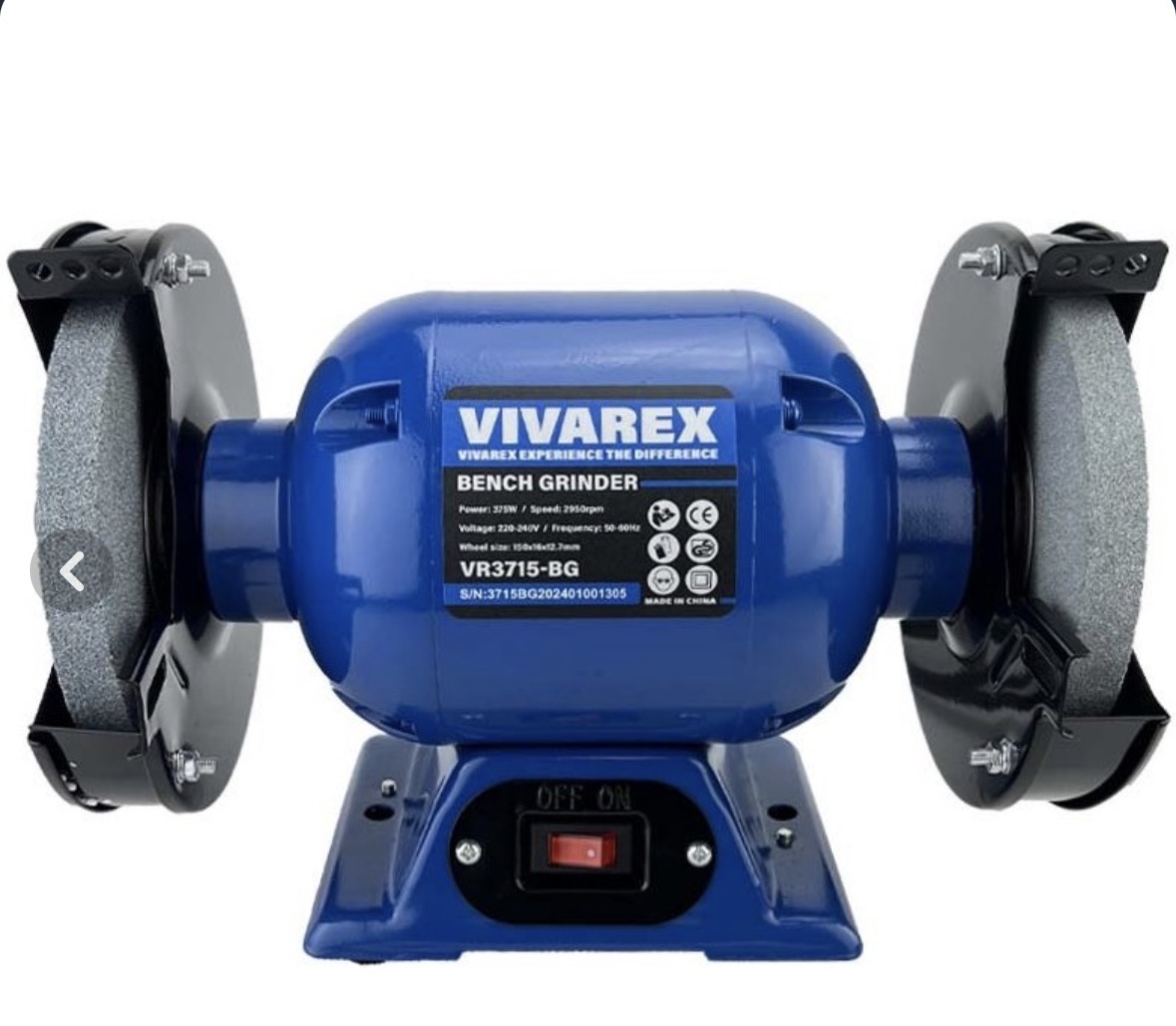 چرخ سنباده رومیزی ویوارکس مدل VR3715-BG سایز ۱۵۰ میلیمتر
